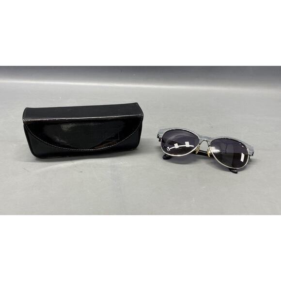 Lulu Guinness Designer Black Black White Cat Eye Sunglasses With Case main image 7